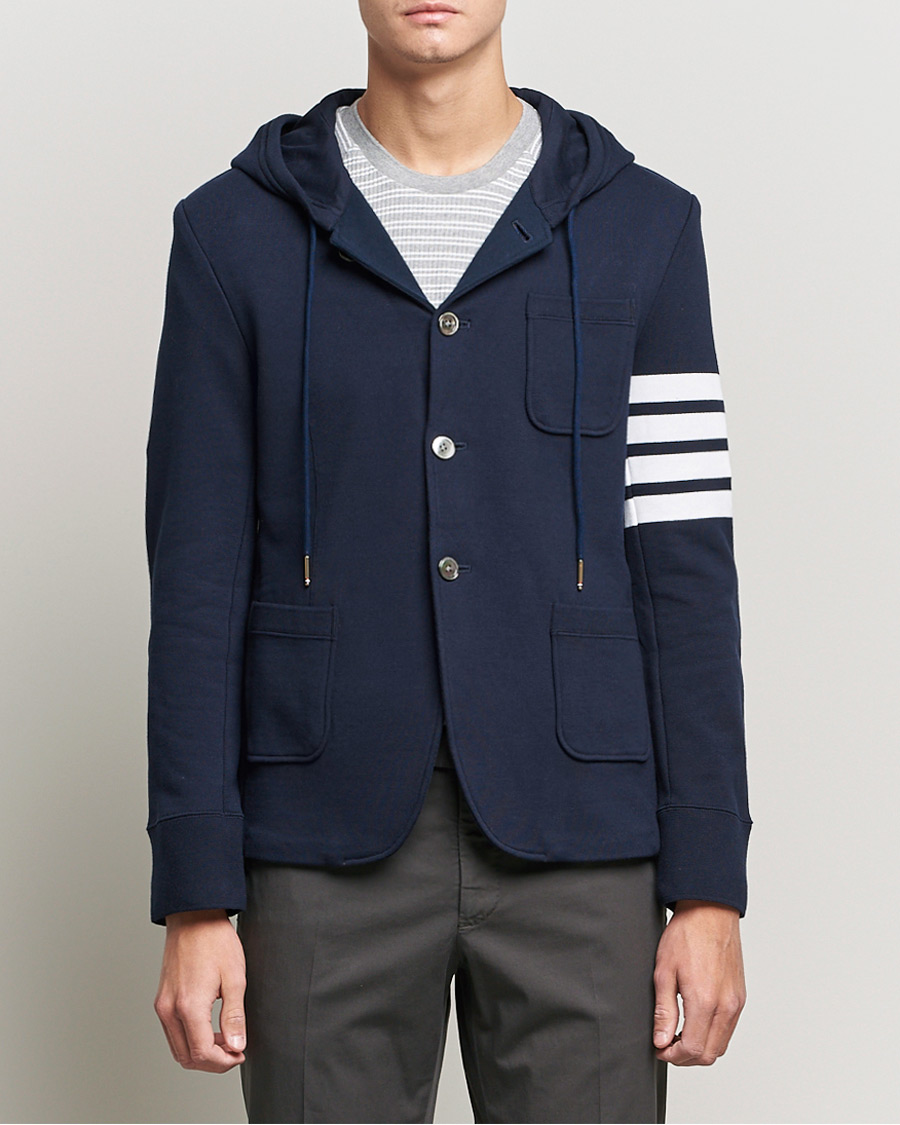 Uomini | Blazers | Thom Browne | Hooded Sport Coat Navy