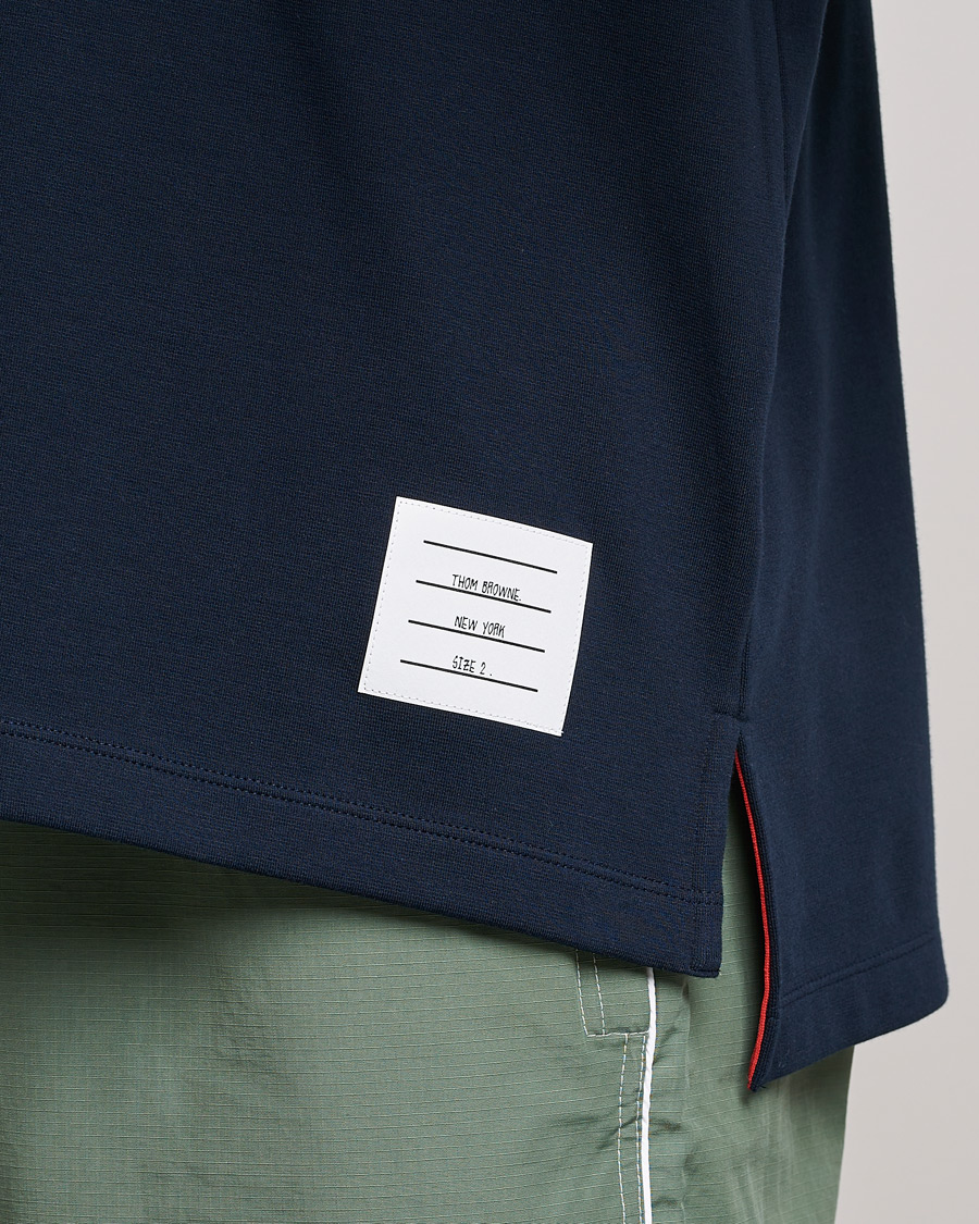 Uomini | T-shirt | Thom Browne | Oversize Pocket Stripe T-Shirt Navy