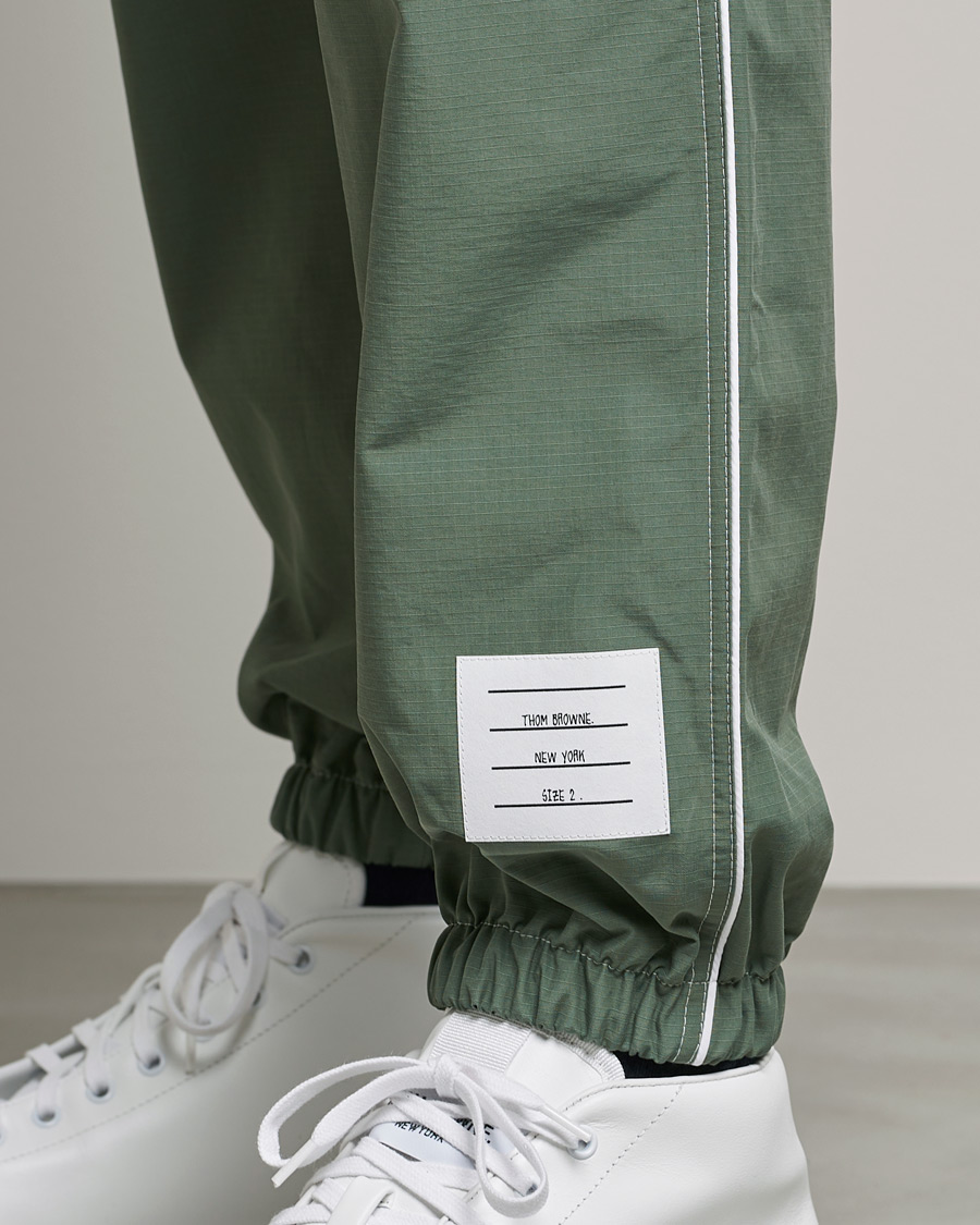 Uomini | Pantaloni | Thom Browne | Ripstop Track Pants Dark Green