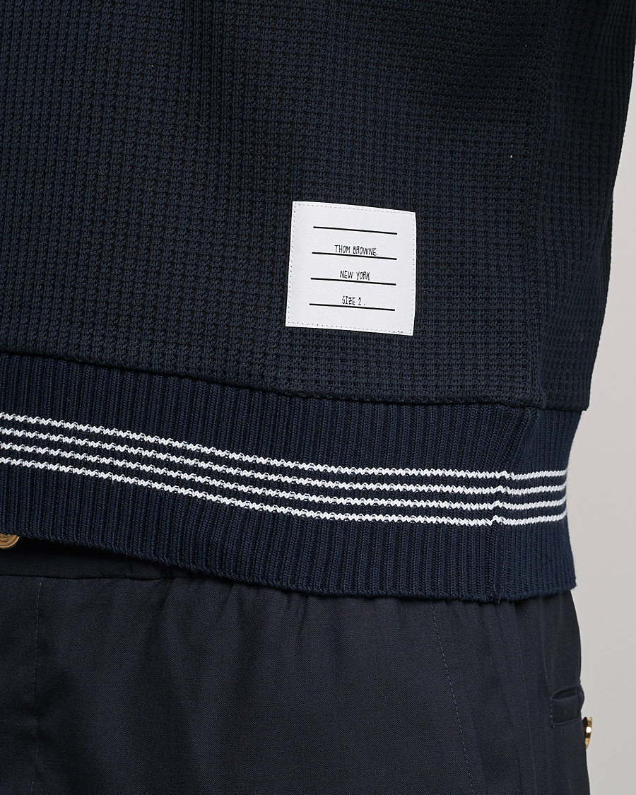 Uomini | Polo | Thom Browne | Rib Cuff Polo Navy