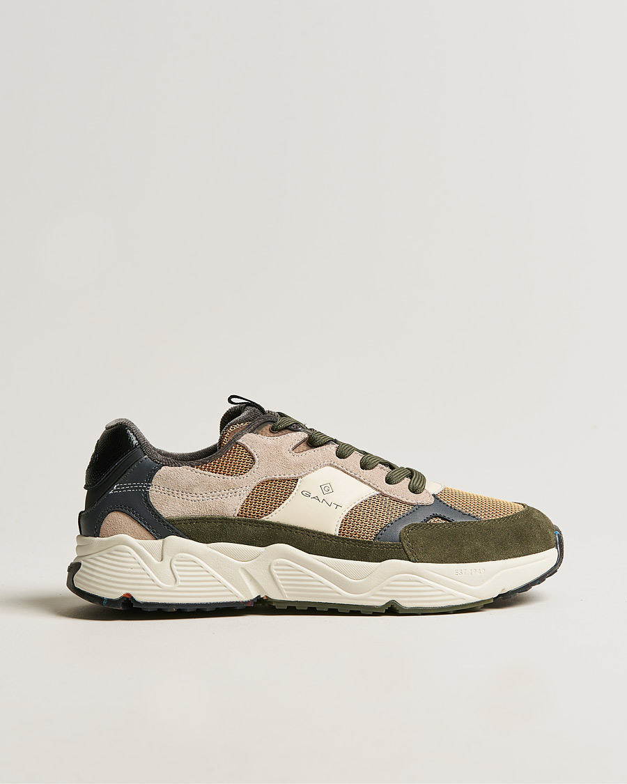 Uomini | GANT Profellow Running Sneaker Olive Multi | GANT | Profellow Running Sneaker Olive Multi