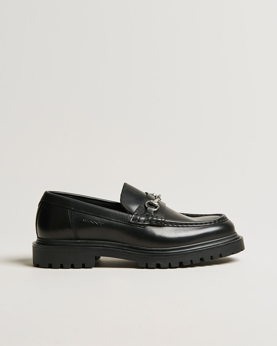 Uomini | GANT Jackmote Leather Horsebit Loafer Black | GANT | Jackmote Leather Horsebit Loafer Black