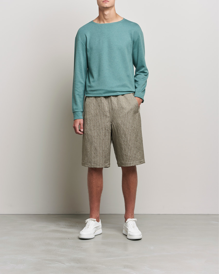 Uomini | Maglieria | Giorgio Armani | Cashmere/Silk Blend Pullover Acquamarina