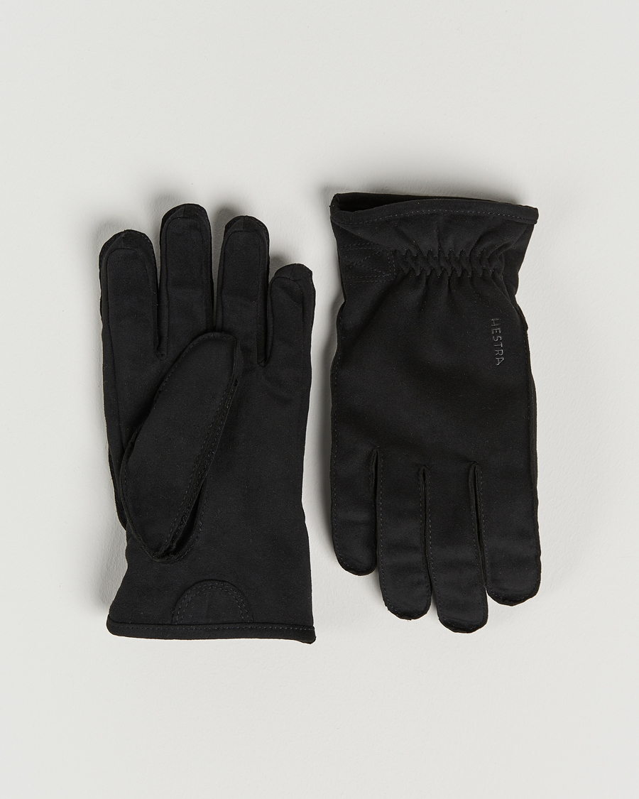 Uomini | Hestra Viljar Vegan Nubuck Glove Black | Hestra | Viljar Vegan Nubuck Glove Black