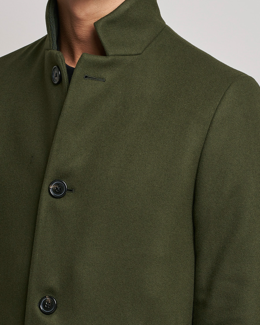 Uomini | Giacche | J.Lindeberg | Holger 2.0 Melton Coat Forest Green