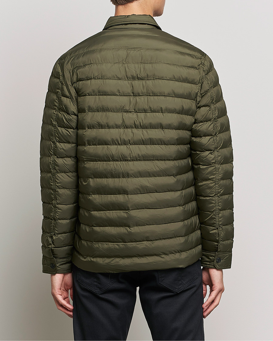 Uomini | Camicie | J.Lindeberg | Gorman Quilted Overshirt Forest Green