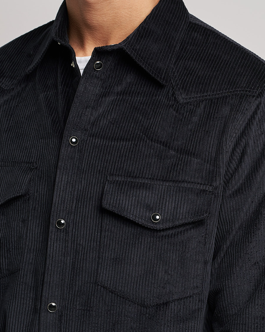 Uomini | Camicie | J.Lindeberg | Tarp Cord Western Overshirt Black