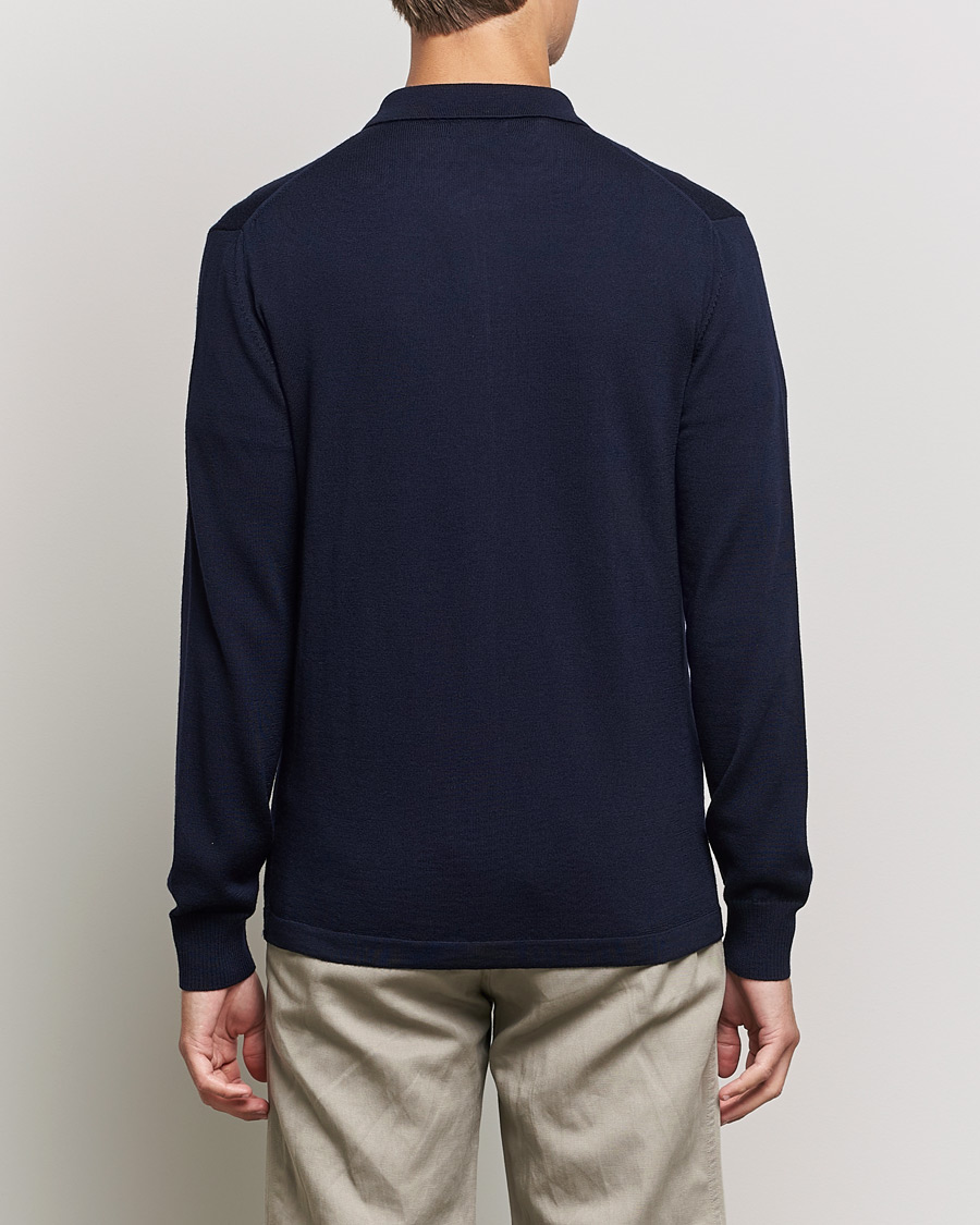 Uomini | Maglieria | J.Lindeberg | Nyle True Merino Zip Cardigan Navy