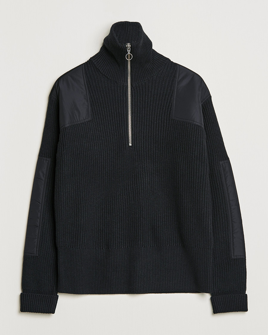 Uomini | Maglieria | J.Lindeberg | Ethan Chunky Half Zip Black