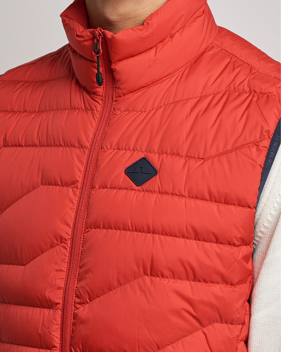 Uomini | Giacche | J.Lindeberg | Cliff Light Down Vest Barbados Cherry