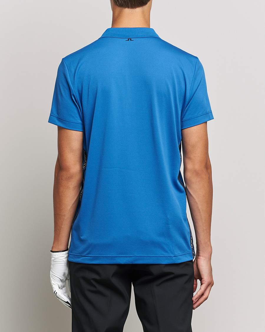 Uomini | Polo | J.Lindeberg | Diamond Regular Fit Polo Nautical Blue