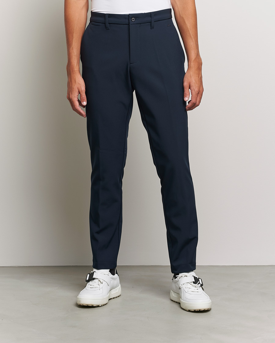 Uomini | Pantaloni | J.Lindeberg | Ellot Bonded Fleece Pants Navy
