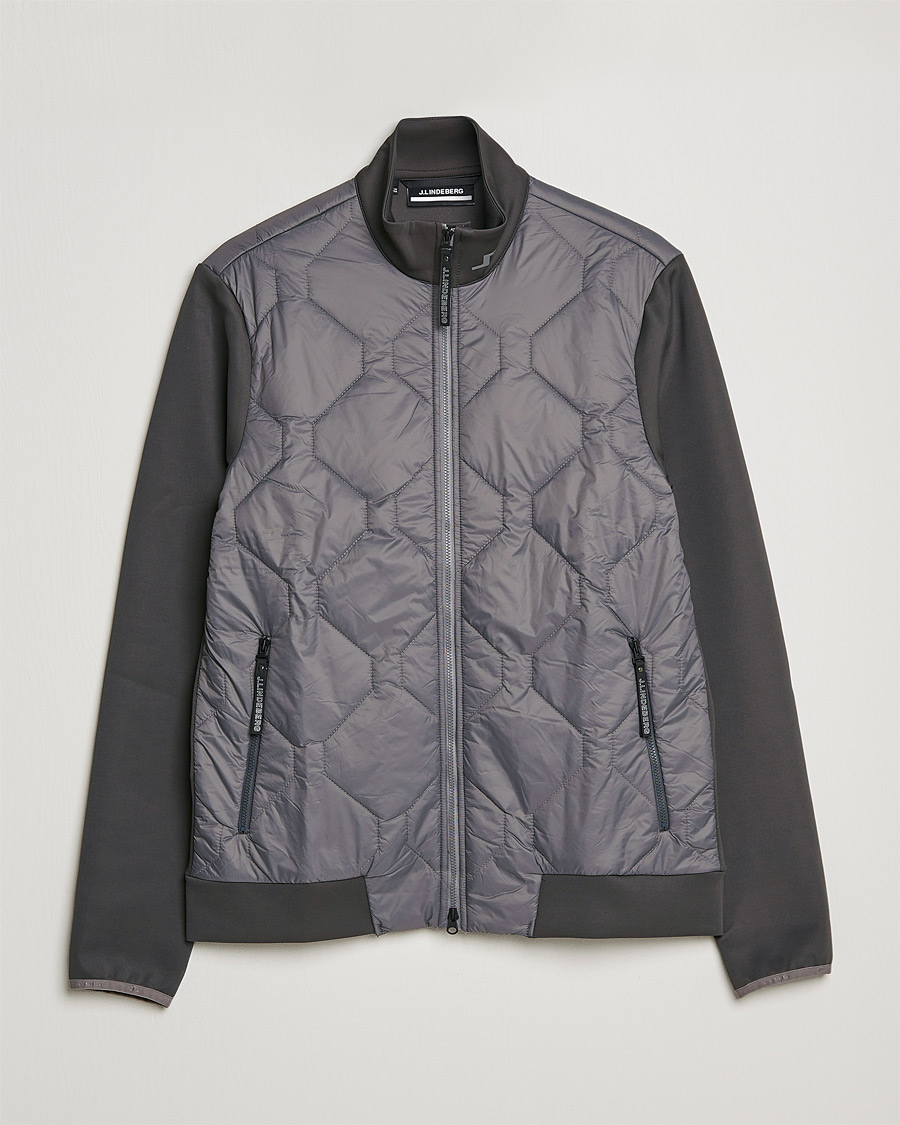 Uomini | Giacche | J.Lindeberg | Quilted Hybrid Jacket Gargoyle
