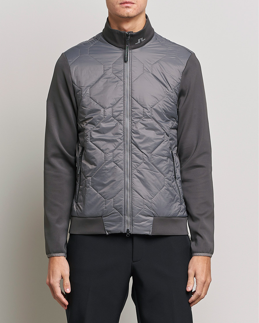 Uomini | Giacche | J.Lindeberg | Quilted Hybrid Jacket Gargoyle