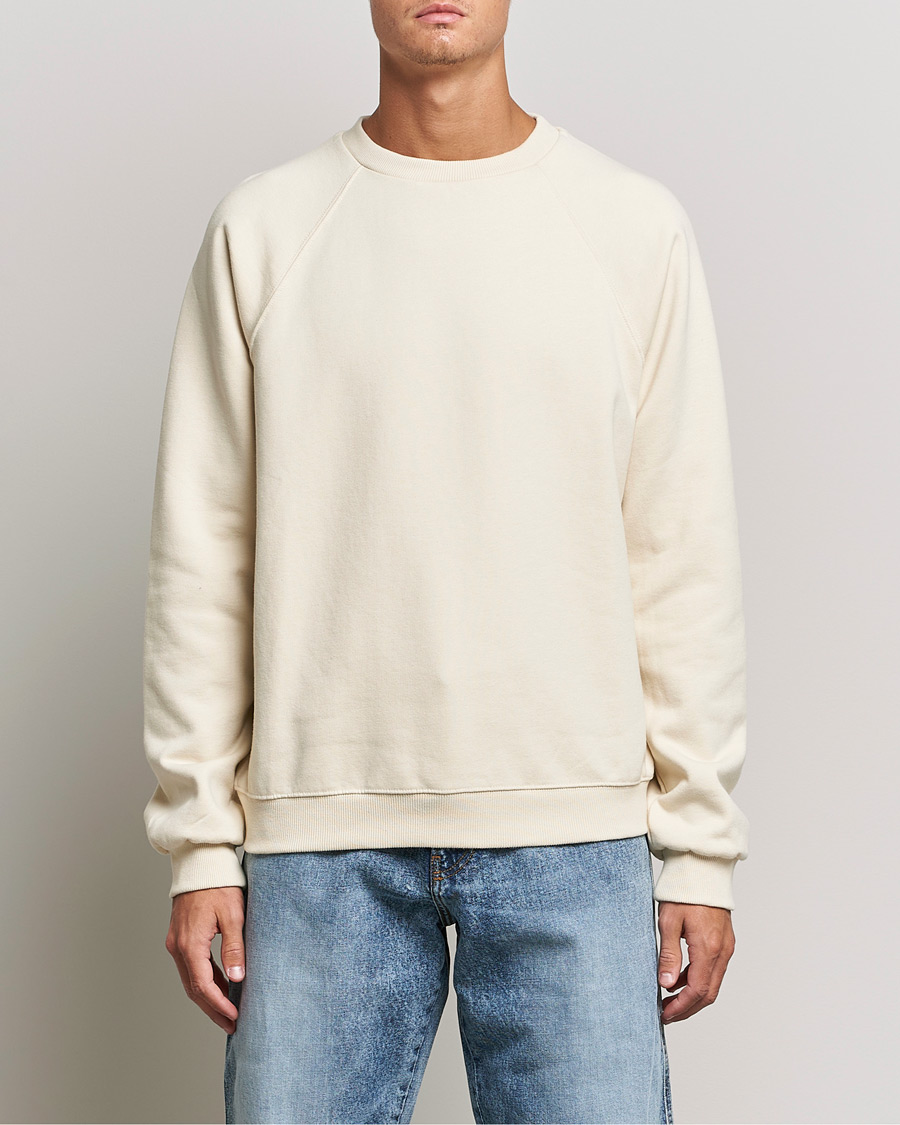 Uomini | Maglieria | Jeanerica | Arc Raglan Sweater Shortbread Beige