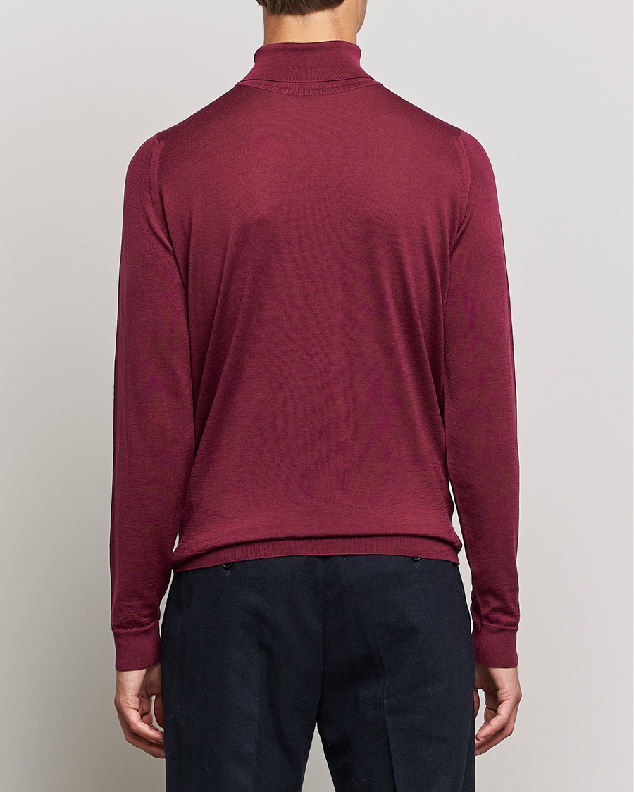 Uomini | Maglieria | John Smedley | Cherwell Extra Fine Merino Rollneck Bordeaux