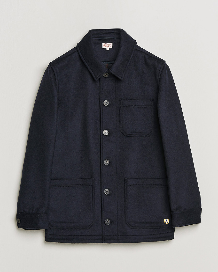 Uomini | Giacche | Armor-lux | Veste Heriagte Wool Jacket Navy