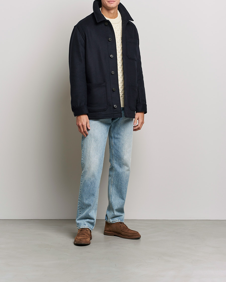 Uomini | Giacche | Armor-lux | Veste Heriagte Wool Jacket Navy