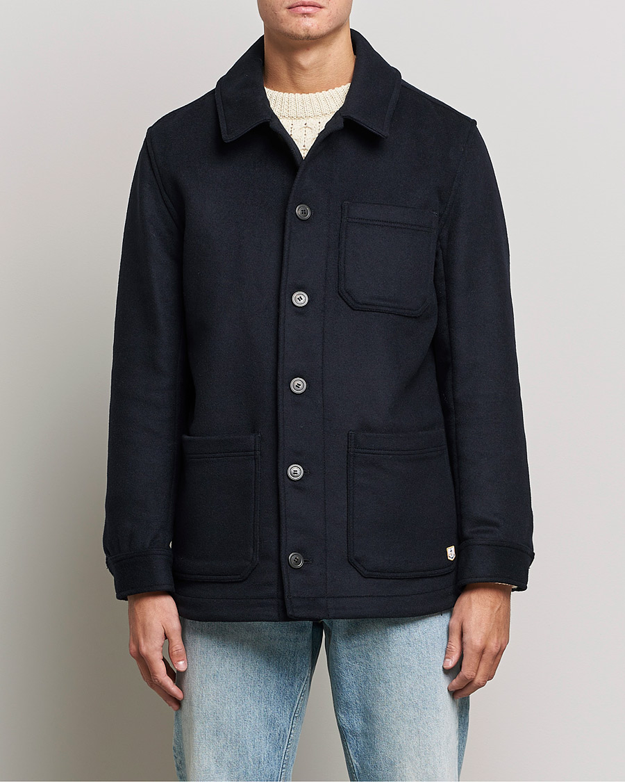 Uomini | Giacche | Armor-lux | Veste Heriagte Wool Jacket Navy