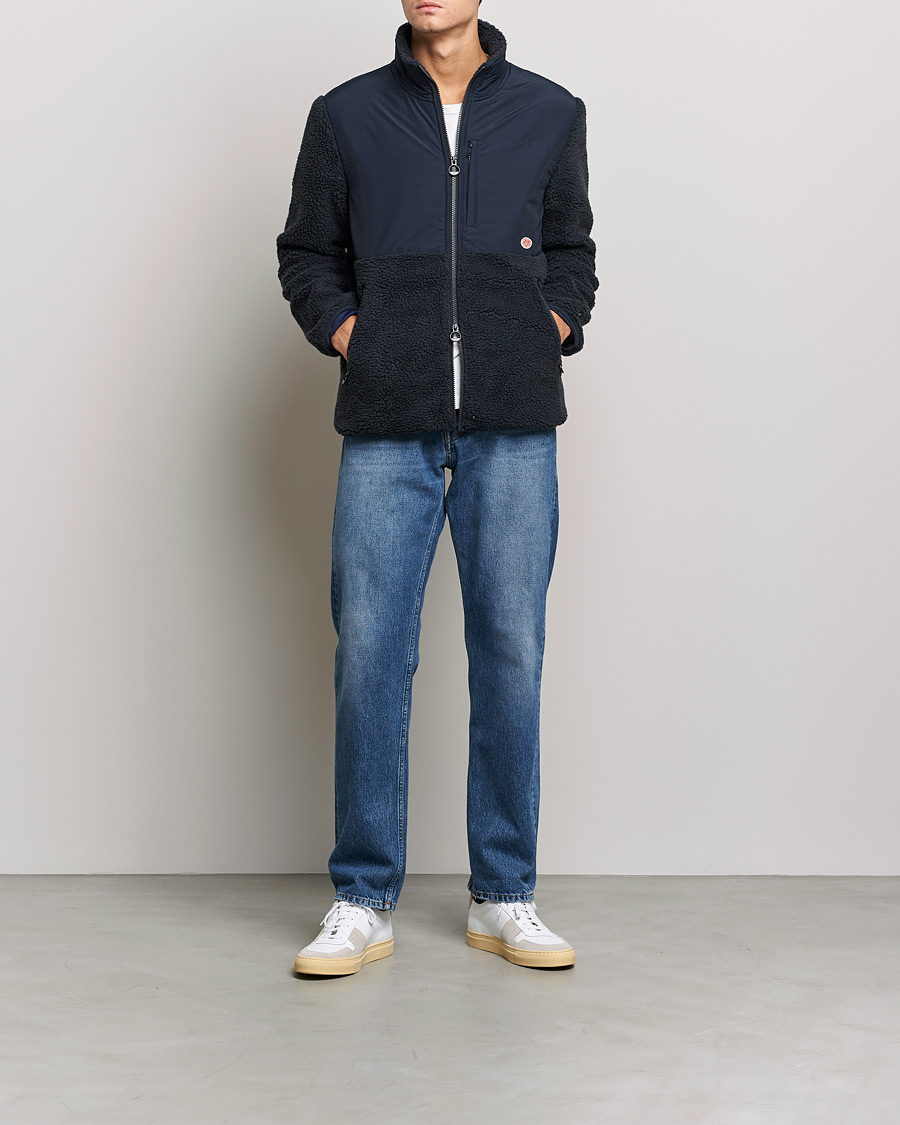 Uomini | Maglieria | Armor-lux | Sherpa Fleece Jacket Navy