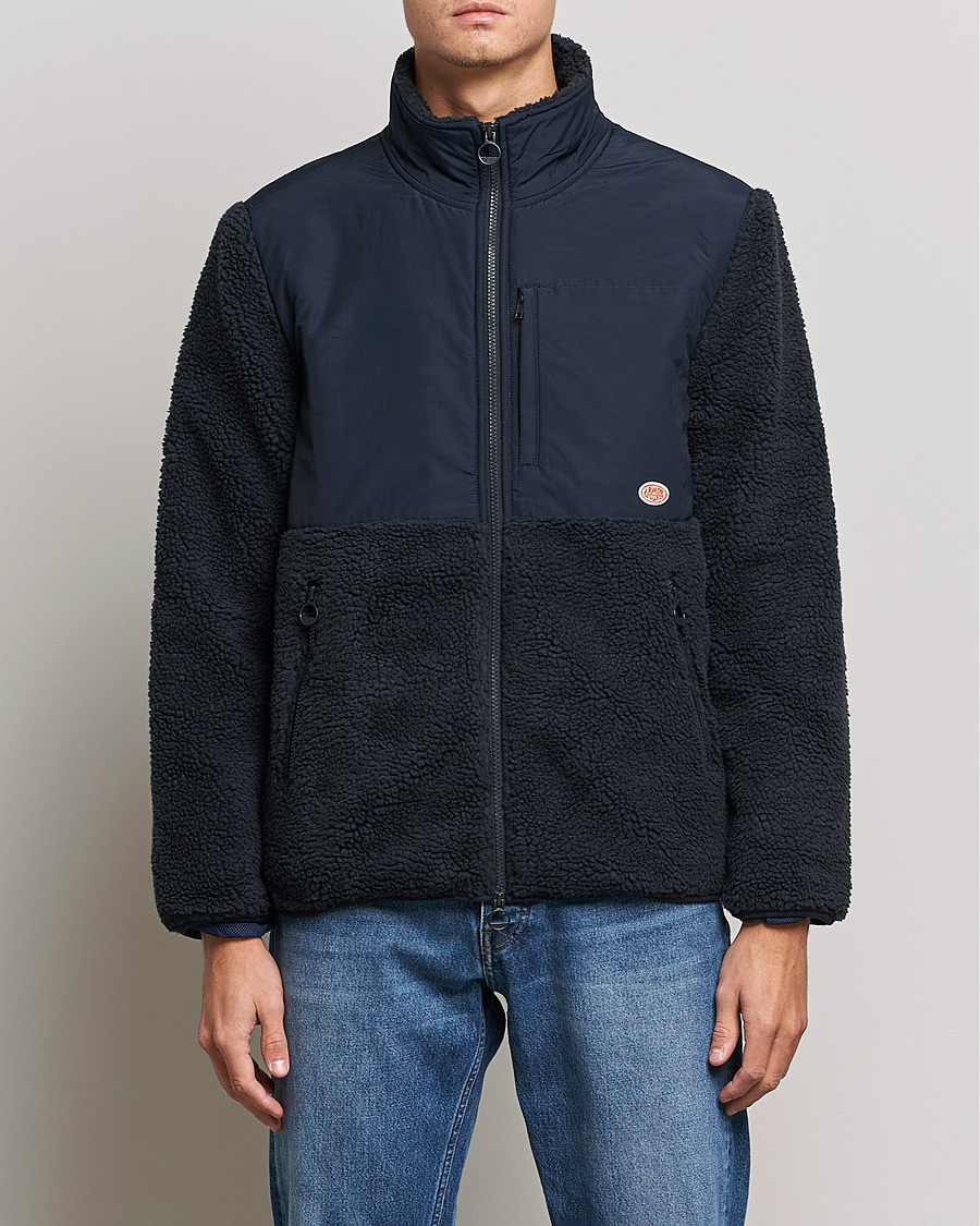 Uomini | Maglieria | Armor-lux | Sherpa Fleece Jacket Navy