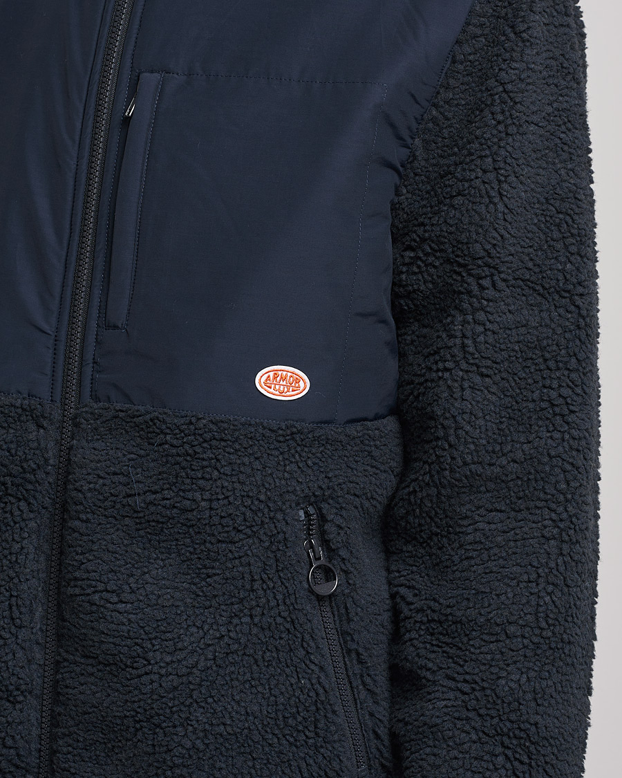 Uomini | Maglieria | Armor-lux | Sherpa Fleece Jacket Navy