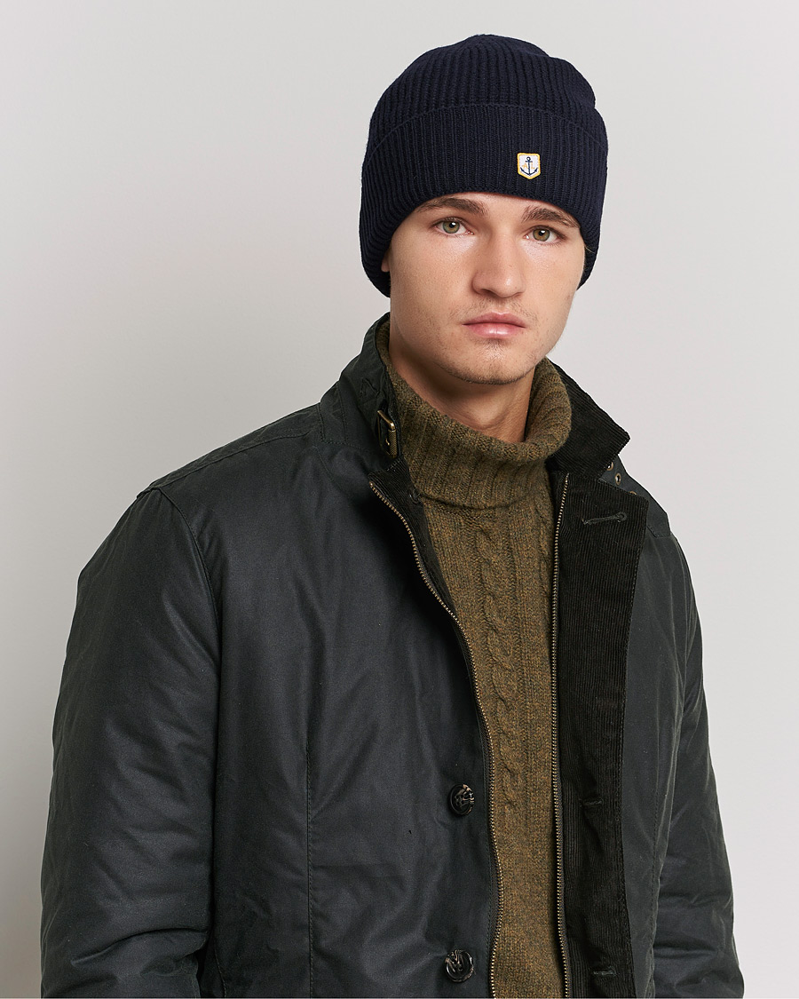 Uomini | Armor-lux Bonnet Héritage Beanie Navy | Armor-lux | Bonnet Héritage Beanie Navy