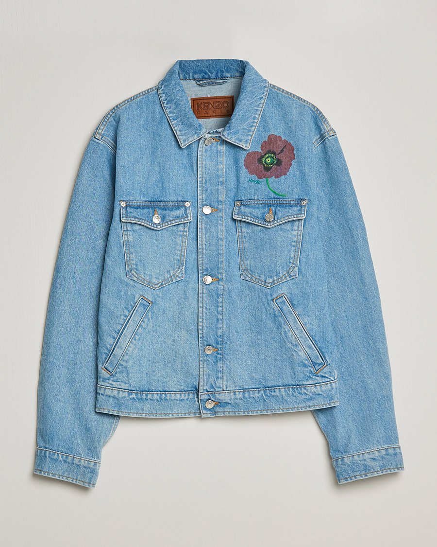 Uomini | Giacche | KENZO | Trucker Denim Jacket Sky Blue