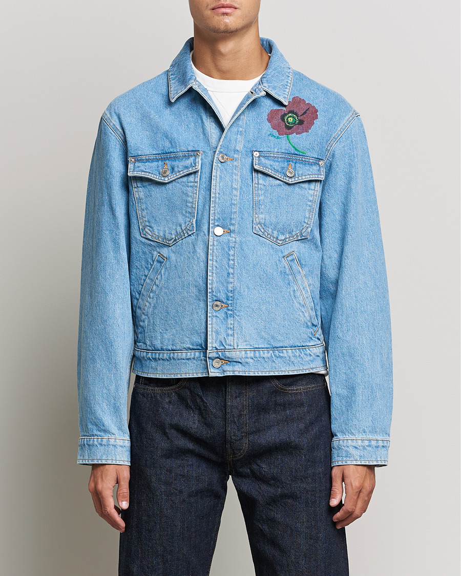 Uomini | Giacche | KENZO | Trucker Denim Jacket Sky Blue