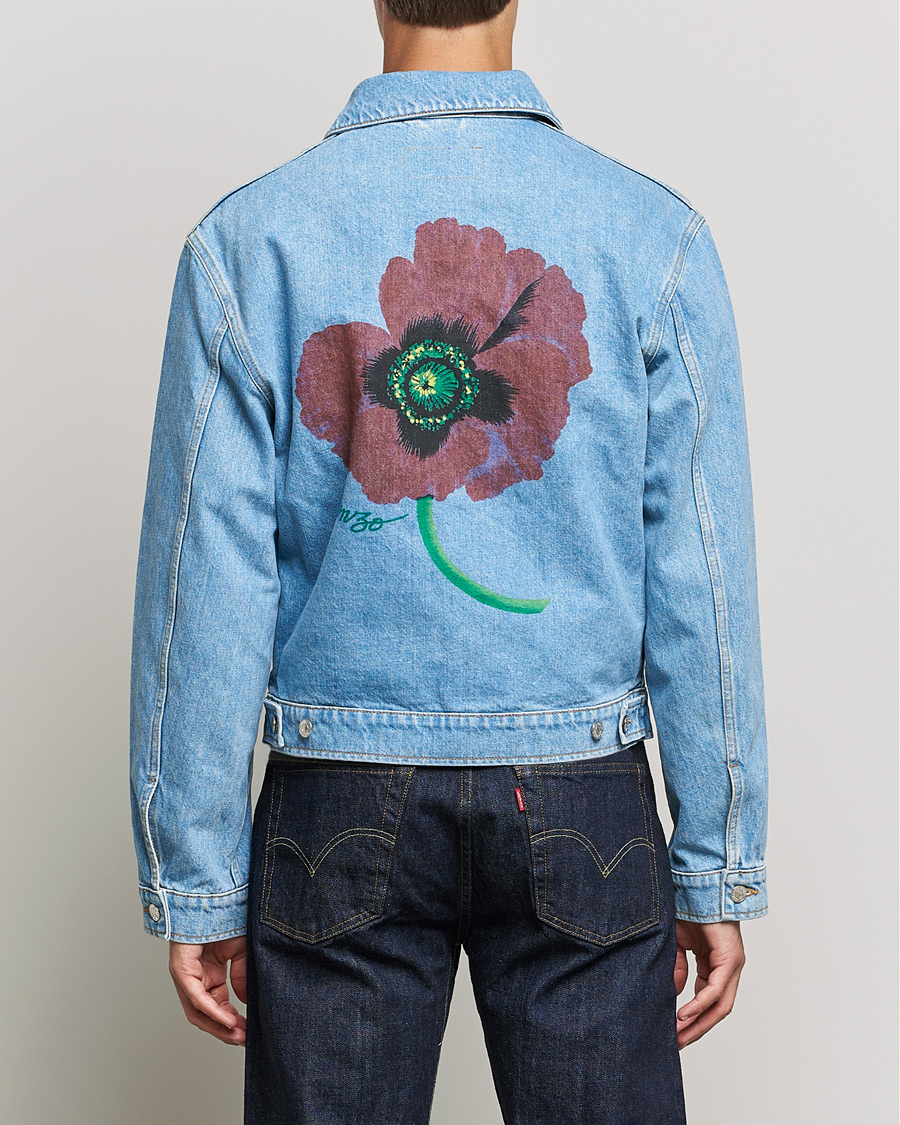 Uomini | Giacche | KENZO | Trucker Denim Jacket Sky Blue