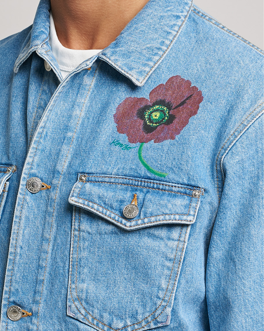 Uomini | Giacche | KENZO | Trucker Denim Jacket Sky Blue