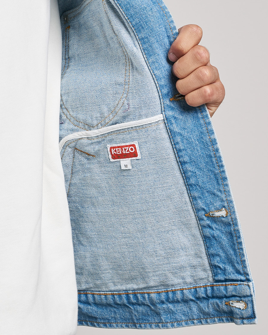 Uomini | Giacche | KENZO | Trucker Denim Jacket Sky Blue