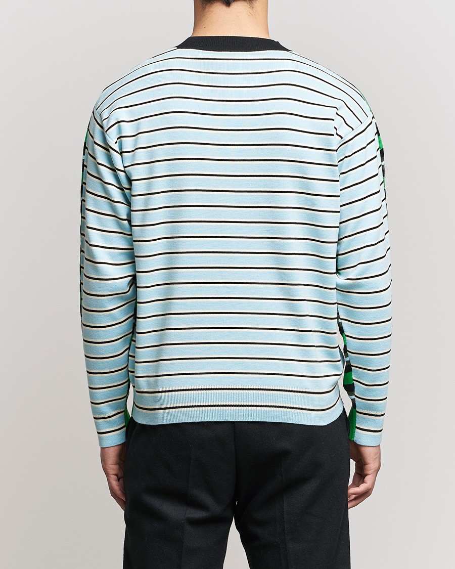 Uomini | Maglieria | KENZO | Stripes Wool Knitted Jumper Grass Green