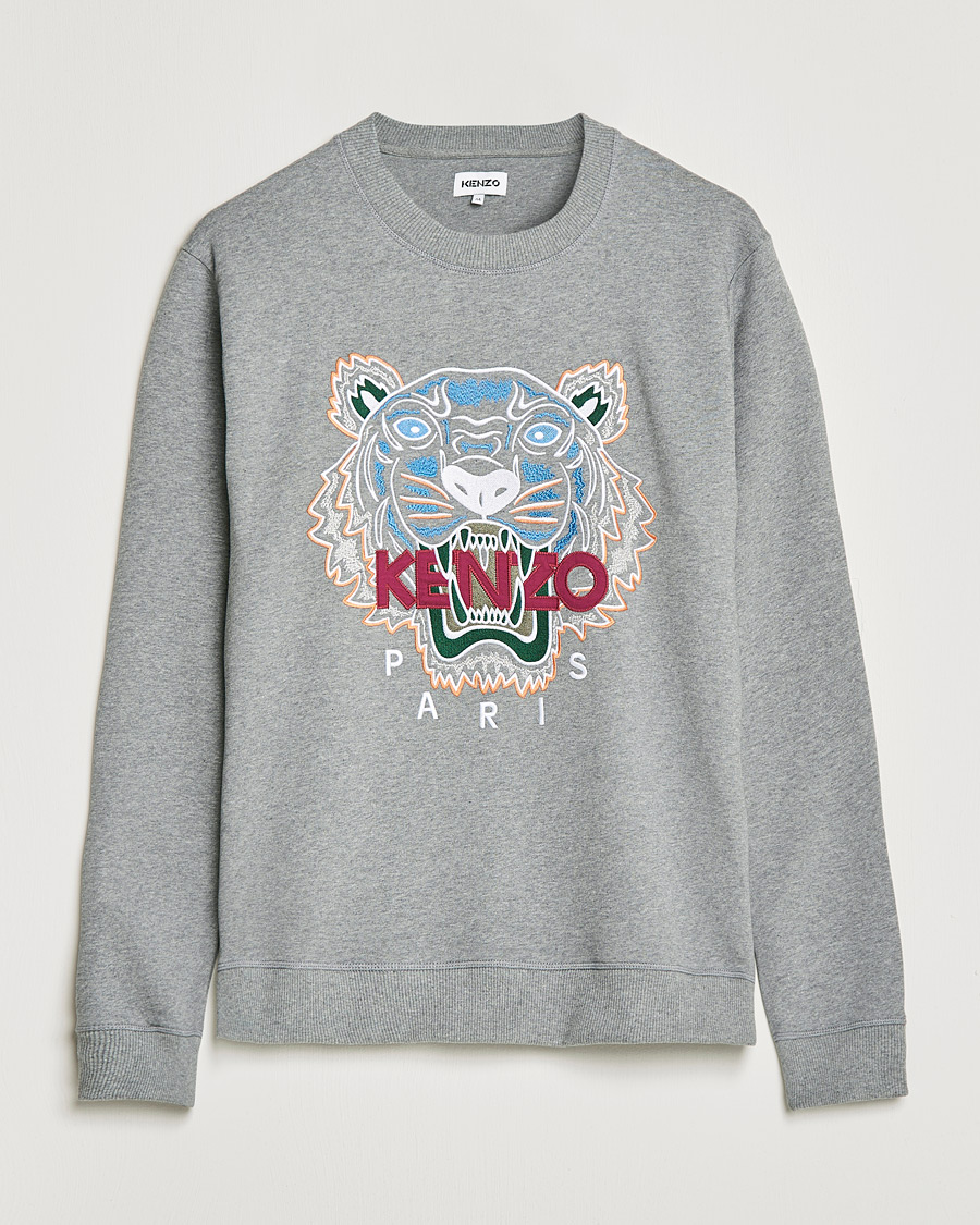 Uomini | Maglieria | KENZO | Icon Tiger Sweatshirt Grey