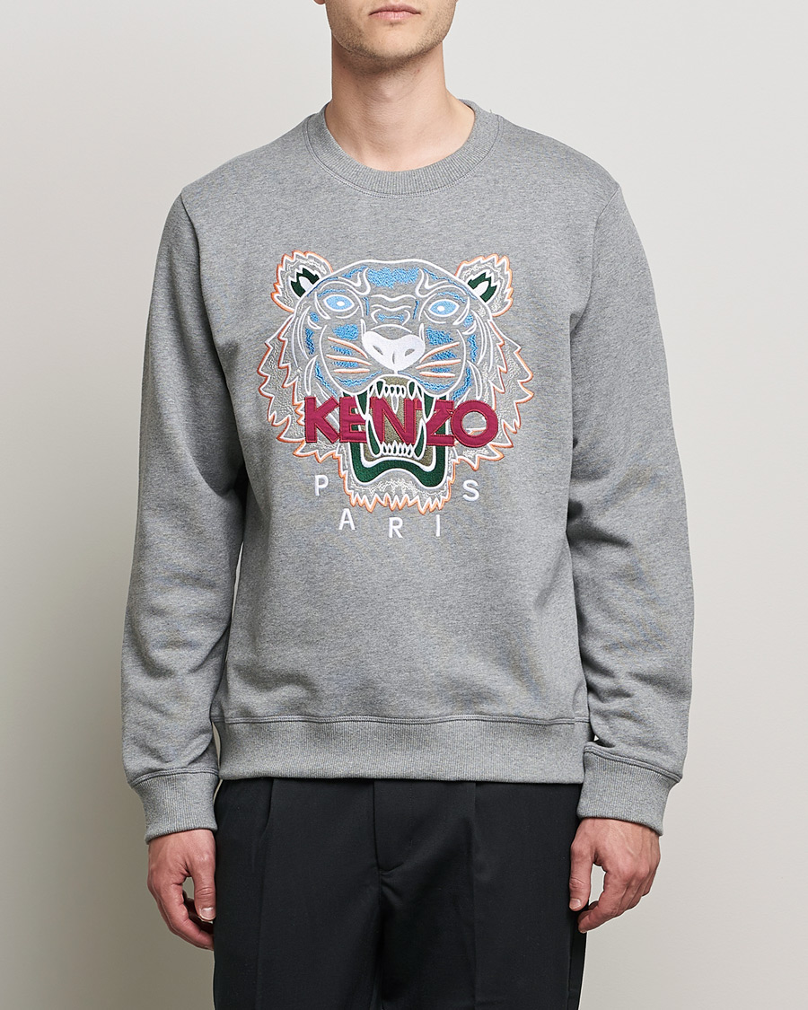 Uomini | Maglieria | KENZO | Icon Tiger Sweatshirt Grey