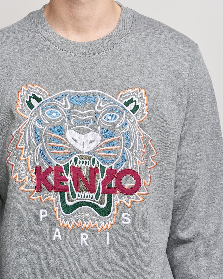 Uomini | Maglieria | KENZO | Icon Tiger Sweatshirt Grey