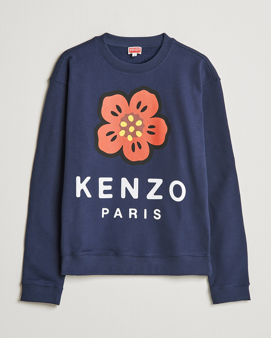 Uomini | Maglieria | KENZO | Logo Classic Sweatshirt Midnight Blue