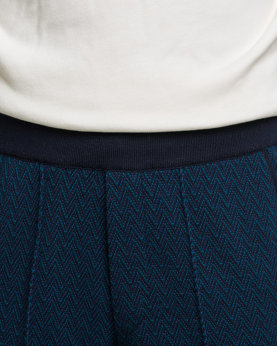 Uomini | Pantaloni | Missoni | Zig Zag Knitted Trousers Navy
