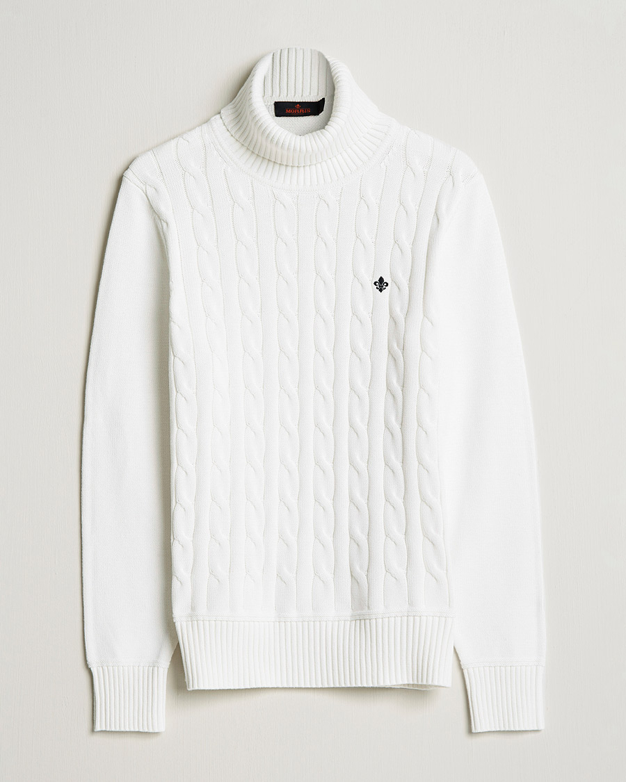 Uomini | Maglieria | Morris | Edmond Cable Rollneck Off White