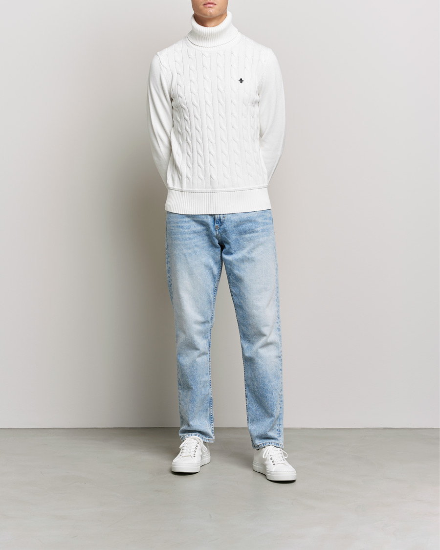 Uomini | Maglieria | Morris | Edmond Cable Rollneck Off White