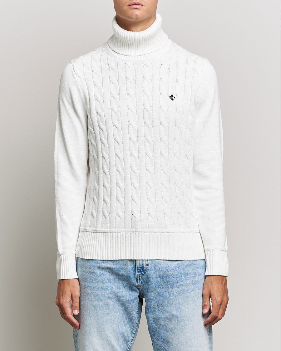 Uomini | Maglieria | Morris | Edmond Cable Rollneck Off White