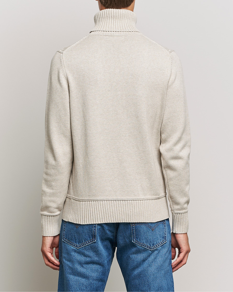 Uomini | Maglieria | Morris | Edmond Cable Rollneck Khaki