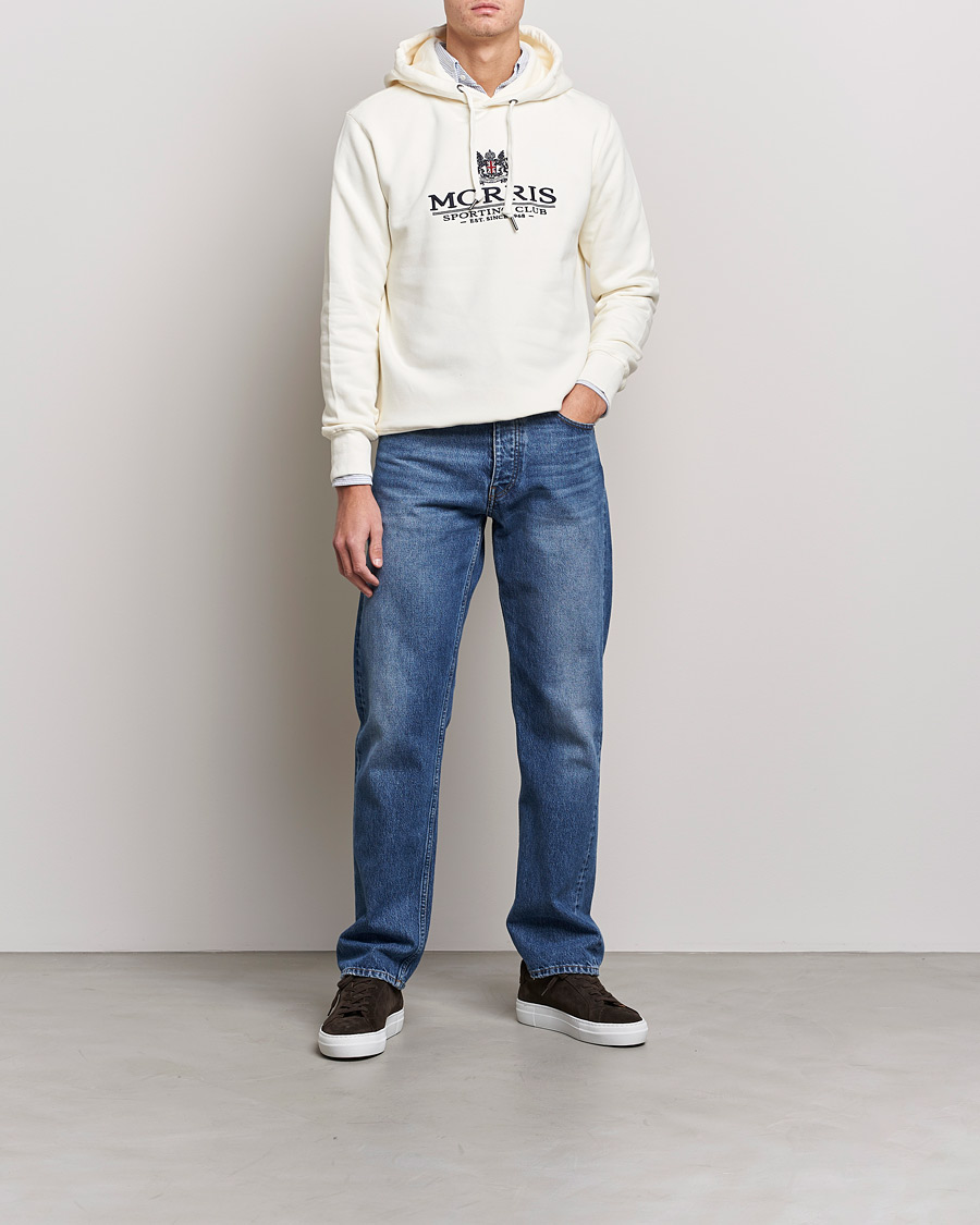 Uomini | Maglieria | Morris | Trevor Logo Hoodie Off White