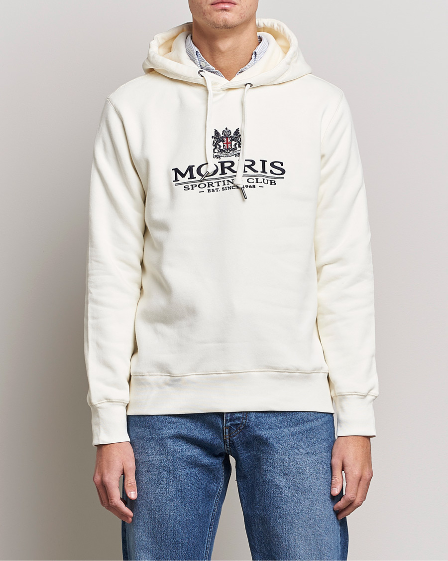 Uomini | Maglieria | Morris | Trevor Logo Hoodie Off White