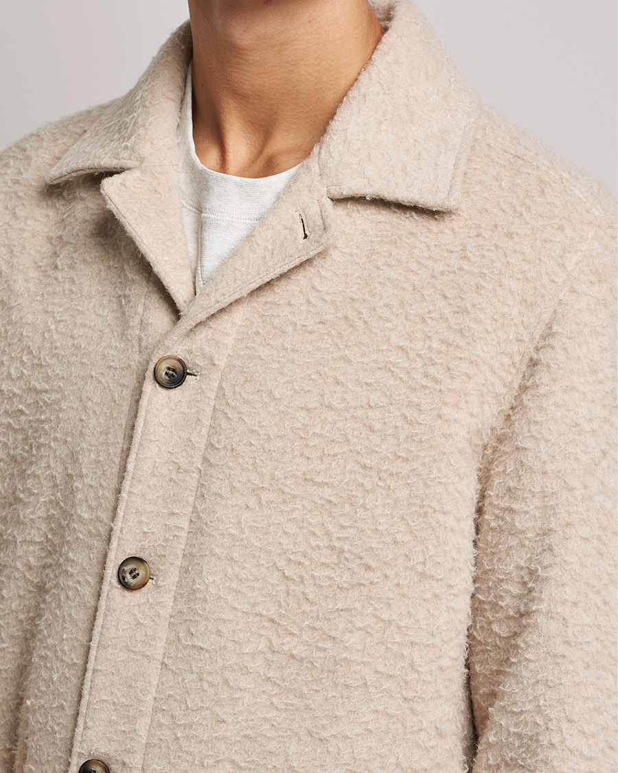 Uomini | Giacche | Morris | Shaggy Shirt Jacket Beige