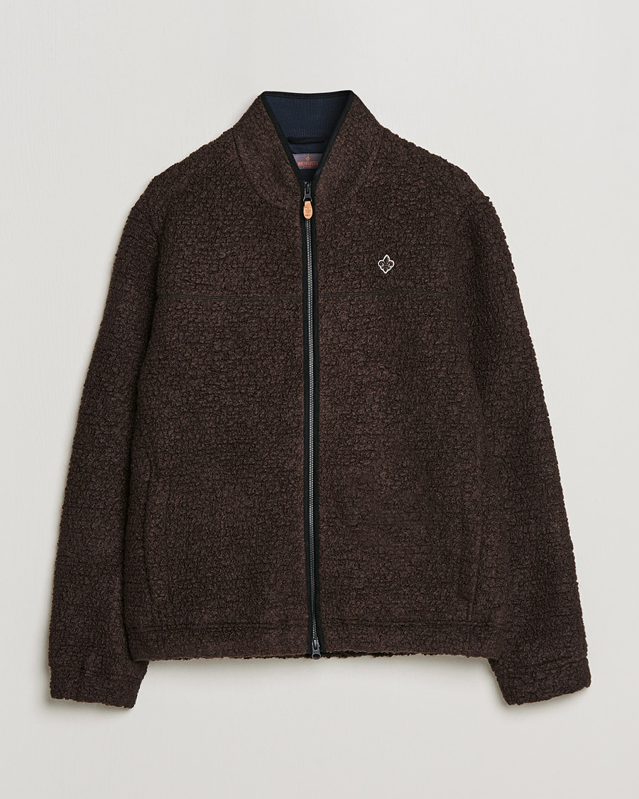 Uomini | Maglieria | Morris | Chadwick Pile Jacket Dark Brown