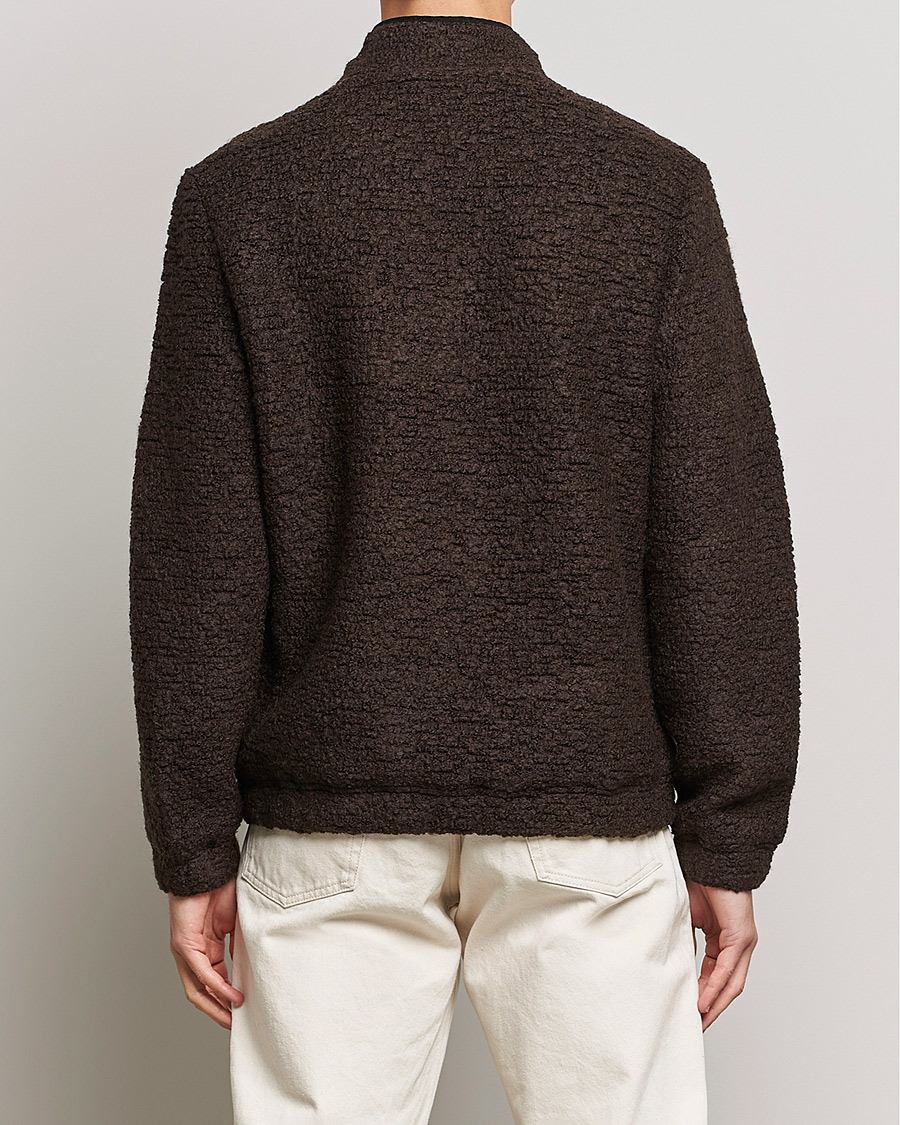Uomini | Maglieria | Morris | Chadwick Pile Jacket Dark Brown