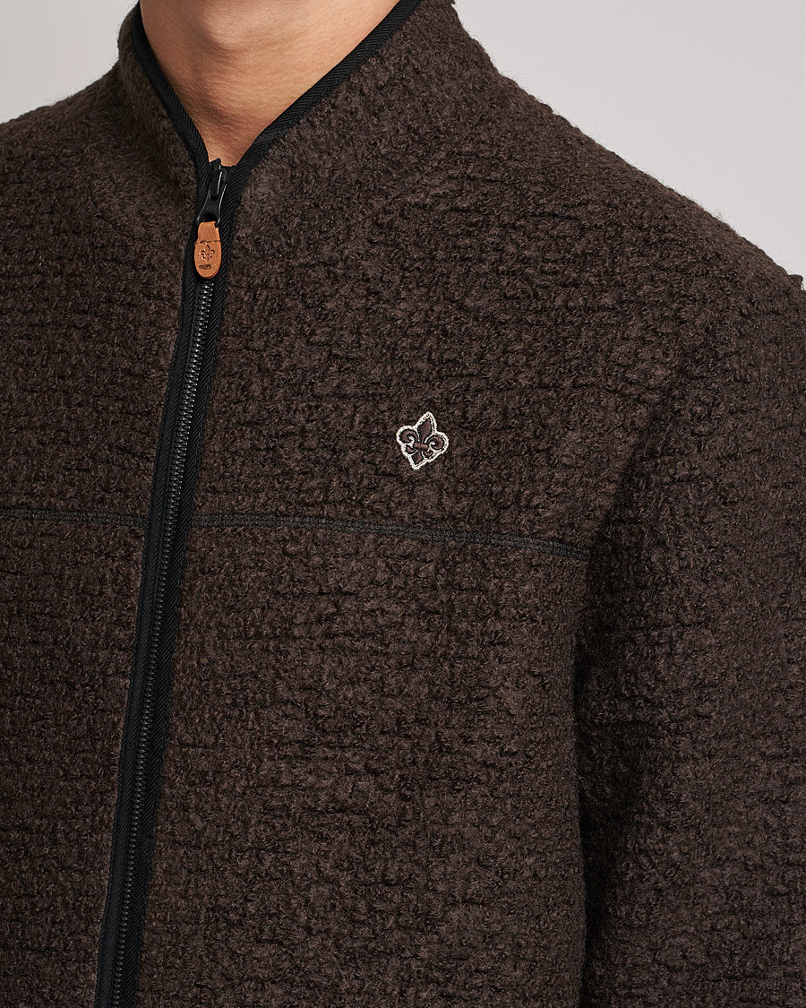 Uomini | Maglieria | Morris | Chadwick Pile Jacket Dark Brown