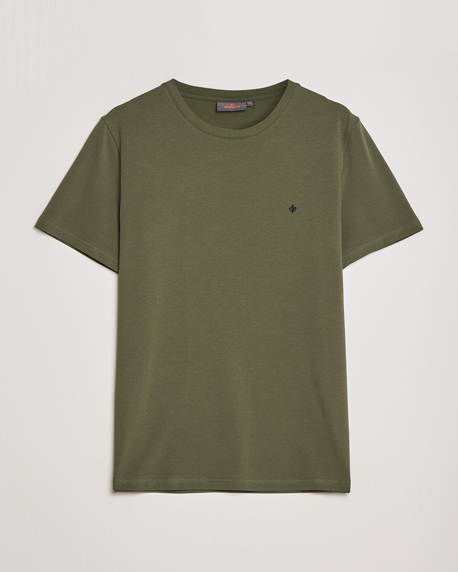 Uomini | T-shirt | Morris | James Crew Neck T-shirt Olive