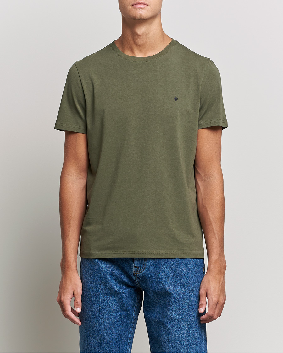 Uomini | T-shirt | Morris | James Crew Neck T-shirt Olive